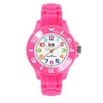 ICE-WATCH - Ice Mini Pink - Montre Rose pour Fille avec Bracelet en Silicone - 000747 (Extra Small)