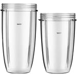 Cup Mug Jar Jug for NUTRIBULLET Blender Juicer 600W 900W 24oz 700ml + 32oz 1L
