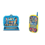 VTech Ordinateur Enfant, Bleu, Enfant & – Pat Patrouille - Le Smartphone Éducatif, Jouet Interactif – 3/7 Ans - Version FR, Enfant