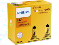 Philips Vision 12972Prc2 Bättre Sikt, 55 W, 12 V, H7, Halogen, 2 Styck