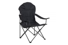 Vango Divine Soft Arm Foldable Portable Camping Chairs Granite Grey - 2 Chairs