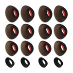8Pair Black Silicone Earplug In-Ear Headphones Eartips Earbuds for JBL Tune Flex