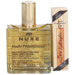 NUXE Huile Prodigieuse® Classique 100 ml + Huile Prodigieuse OR Roll-On 8 ml 10+8 ml emballage(s) combi