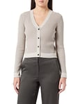 DKNY Women's Sweaters Cardigan, Pure Cashmere Heather, S