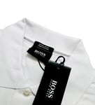 BOSS Mens Firenze Logo Modern Essential White Polo Shirt Size UK XXL 44" Chest