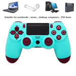 HALASHAO PS4 Controller Camouflage, PS4 Controller for Playstation 4, PS4 Wireless Bluetooth Game Controller Joystick Gmaepad with high precision touchpad,Bright Blue,Ordinary