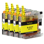 4 Yellow Ink Cartridges for use with Brother DCP-J562DW, MFC-J480DW, MFC-J5720DW