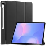 Samsung Galaxy Tab S10 FE Plus Fodral Tri-Fold Med Pen-hållare Svart