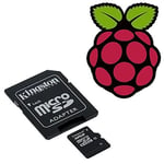 Micro SD card preloaded with NOOBS or Raspbian for Raspberry Pi Model B+ & Pi 2, Class 10 (32GB-NOOBS)