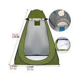 shunlidas Portable Privacy Shower Toilet Camping Pop-Up Tent Camouflage/UV function outdoor dressing tent/photography tent-1.45m green
