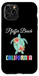Coque pour iPhone 11 Pro Vacances en famille à Pfeiffer Beach avec Turtle California