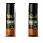 2XCan Extra Strength Fabsil Gold Clothing Tent Spray Fabric Waterproofing 200ml