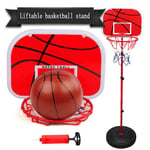 OOFAJ Basketball Hoop and Stand for Kids, Height Adjustable Basketball Hoop, Free Standing Portable Basketball Stand for Outdoor Indoor Ball Games Height Adjustable to 150cm