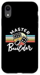 Coque pour iPhone XR Blocs de construction rétro vintage Master Builder pour hommes, femmes, enfants