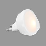 BRILONER 2199-016 Veilleuse LED pour prise de courant, lumière blanche chaude, prise, lampe nuit, d'escalier, 54x54x21 mm
