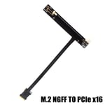 N16AW-X1 15cm Câble d'extension ruban M.2 WiFi A/E 3.0x16, clé NGFF vers PCe, longueur d'alimentation 6 broches personnalisable Nipseyteko