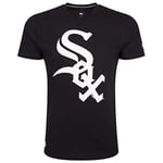 New Era Men's Chicago White Sox Logo T-shirt Men T shirt, Black, XXS UK