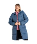 Dare 2B Womens Indulgent Long Length Waterproof Padded Coat - Grey - Size 16 UK