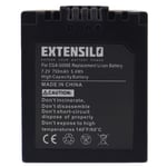 EXTENSILO 1x Batterie compatible avec Leica V-Lux 1 appareil photo, reflex numérique (750mAh, 7,2V, Li-ion)