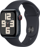 Apple Watch SE (GPS + Cellular 40 mm), Keskiyönsininen alumiinikuori ja urheiluranneke, S/M