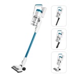 Midea Cordless Vacuum Cleaner MCS1825WB, High Efficiency Powerful Motor, 45 Minutes Long Runtime, Lightweight 2-in-1 Handheld Stick Vacuum Cleaner with LED Headlights - White and Blue