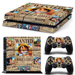 Kit De Autocollants Skin Decal Pour Console De Jeu Ps4 Corps Entier Manette One Piece, T1tn-Ps4-8075