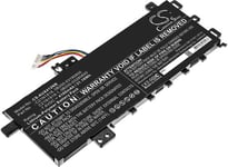 Kompatibelt med Asus VivoBook 15 X512FJ-EJ167T, 7.6V, 4100 mAh