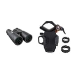 Celestron Nature DX ED 12 x 50 Binoculars - Premium Extra Low Dispersion ED Glass & 81055 NexYZ 3-Axis Universal Smartphone Adapter, Patented Design - Works with Telescopes, Spotting Scopes