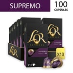 L'OR 100 Nespresso* Compatible Capsules Supremo (10 Packs, 100 Coffee Pods)