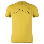 Montura Kortärmad T-shirt Merino Skyline Gul M Man