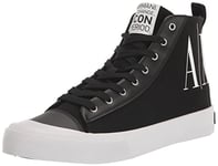 Armani Exchange Xv591-xuz039 Trainers Men Black - UK:9 - Hi Top Trainers Shoes