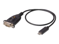 Aten - Usb / Seriell Kabel - 24 Pin Usb-C (Hane) Till Db-9 (Hane) - 45 Cm - Stödjer Rs-232 Seriellt Gränssnitt