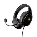 NOVA GAMING – Borealis – Casque Gaming Filaire avec Micro Amovible – Jeux de lumière RGB – Accessoire Gamer léger et Confortable – Compatible Multi Plateforme (PC, PS4-5 et Switch) – Noir