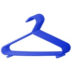 BIECO Klädgalgar av plast - 8 stycken blå