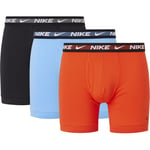 Nike Boxershorts Brief 3-pack - Orange/uni Blue/svart adult 0000KE1153-AMG