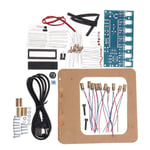 Durable DIY Laser Harp Kit String DIY Keyboard Kit Electronic Parts 7 Strings Electronic DIY Kit Technology Piano Music Box DC4.5-5.5V Easy to assemble