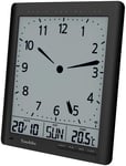 Youshiko Radio Control (UK & Ireland Version/Premium Quality/Clear Display) Digital Analog Style Silent Wall Clock
