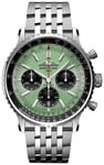 Breitling AB0138241L1A1 Navitimer B01 Chronograph 43 Grøn/Stål Ø43 mm