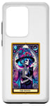 Coque pour Galaxy S20 Ultra Witch Black Cat Tarot Carte Squelette Skelly Magic Spell Wicca