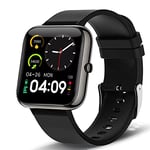 MoreJoy Smart Watch with Blood Pressure & Heart Rate Monitor, Sleep Monitor, 1.69" Touch Screen, IP68 Waterproof Fitness Tracker for Women Men - Compatible with iPhone & Android