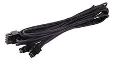 SilverStone SST-PP06B-EPS55 - 55cm EPS/ATX 8pin(4+4) Sleeved PSU Cable, black