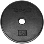 Yes4All Plaque d'haltère de 2,5 cm, noir, 3,4 kg (lot de 1)