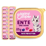 Edgard & Cooper Nourriture Humide pour Chat - sans céréales - pour Chat - Stérilisé ou Actif - 85 g x 16 Canard et Poulet - Nourriture savoureuse et équilibrée