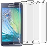ebestStar - compatible with Samsung Galaxy A3 Screen Protector SM-A300F (2015) Premium Tempered Glass, x3 Pack anti-Shatter Shatterproof, 9H 3D Bubble Free [Phone: 130.1 x 65.5 x 6.9mm, 4.5'']