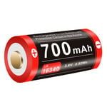 Batteri Klarus 16340 700mAh med usb