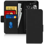 Fyy Samsung Galaxy S20 Plus Case, [Genuine Leather][RFID Blocking] Flip Wallet Phone Case Protective Shockproof Cover with [Card Holder] for Samsung Galaxy S20 Plus/S20+/5G 6.7" (2020) Black