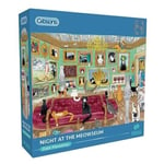 Gibsons Night at the Meowseum 1000 piece cats jigsaw puzzle