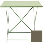 Ethimo Flower Sammenleggbart Bord 80x80 cm, Mud Grey Metall