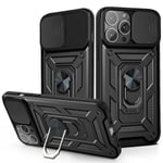 Camshield Mobilskal med Ringhållare iPhone 13 Pro Max - Svart Svart