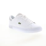 Lacoste Powercourt 124 2 SMA Mens White Leather Lifestyle Trainers Shoes